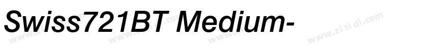Swiss721BT Medium字体转换